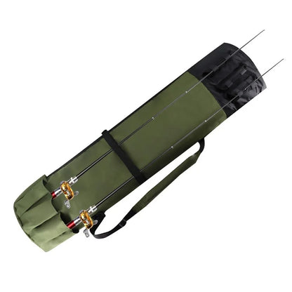KG0007 Cylindrical Fishing Pole Holder Bag 600D Oxford Cloth Portable Fishing Rod Organizer Bag