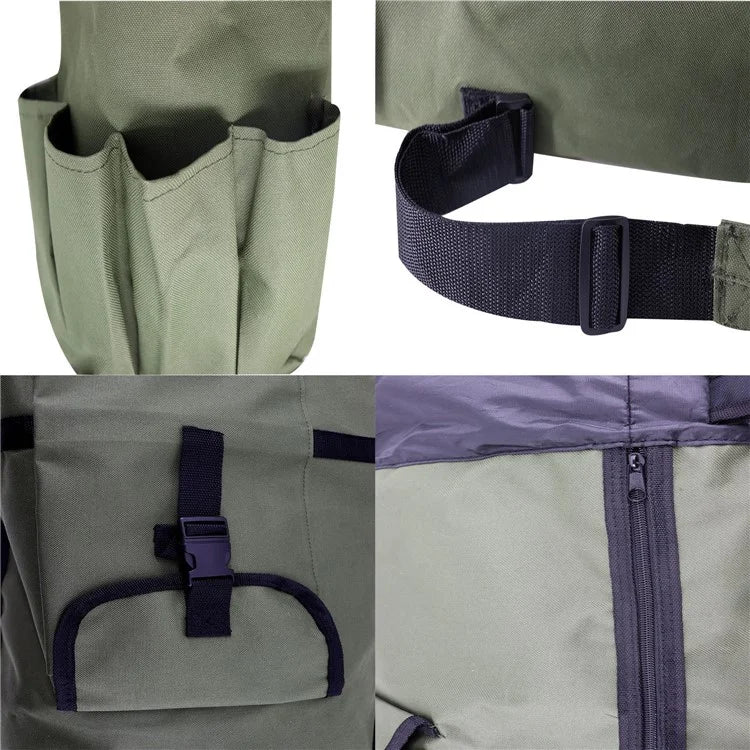 KG0007 Cylindrical Fishing Pole Holder Bag 600D Oxford Cloth Portable Fishing Rod Organizer Bag