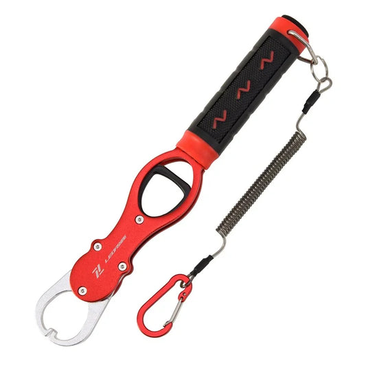 LEO 28234 Anti-skid Fishing Grip Aluminum Alloy Fish Control Clamp with Weight Scales