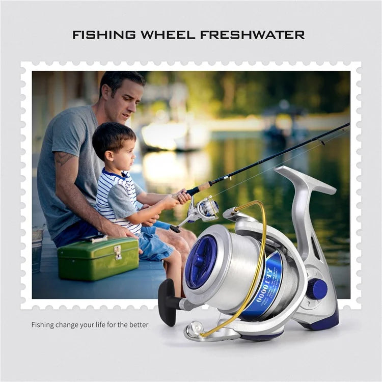 LEO 28265 YF10000 Large Capacity Spinning Reels Lightweight Ultra Smooth Powerful Fishing Reels