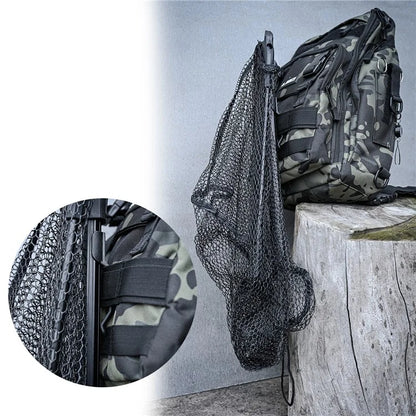LEO 28036 30cm Portable Fish Landing Net Foldable Triangular Nylon Fishing Dip Net