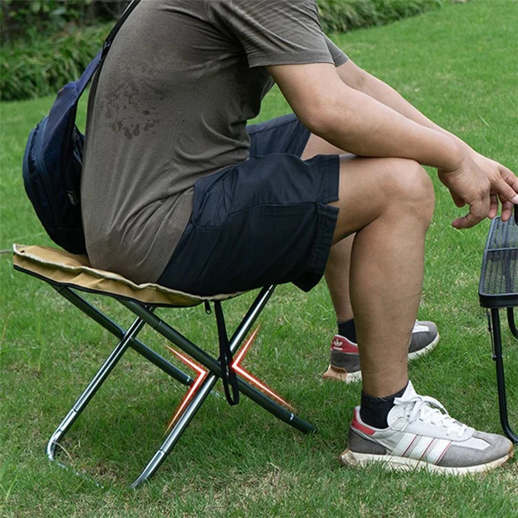 CLS Oxford Cloth+Aluminum Alloy Folding Camping Chair with Storage Bag, Size: L