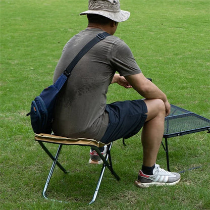 CLS Oxford Cloth+Aluminum Alloy Folding Camping Chair with Storage Bag, Size: L