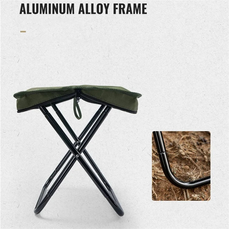 CLS Oxford Cloth+Aluminum Alloy Folding Camping Chair with Storage Bag, Size: M