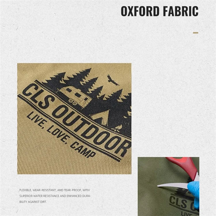 CLS Oxford Cloth+Aluminum Alloy Folding Camping Chair with Storage Bag, Size: M
