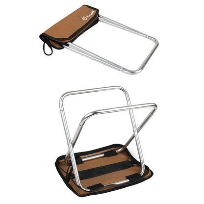 HALIN Camping Portable Folding Stools Ultralight Oxford Cloth + Aluminium Alloy Fishing Chairish Green