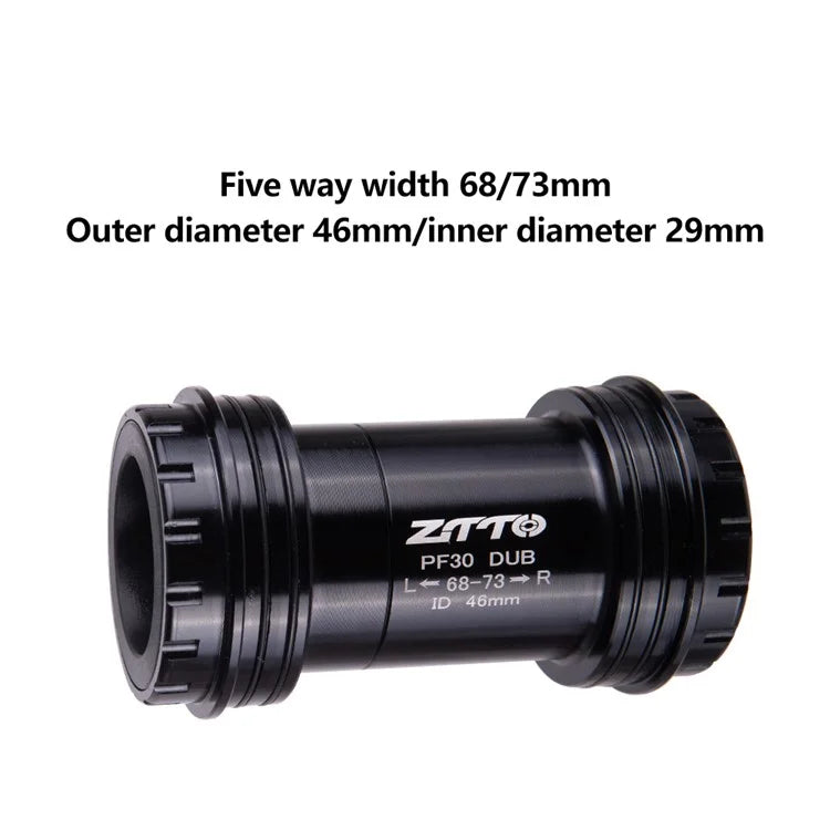 ZTTO PF30 DUB Bottom Bracket Road Bike Adapter Thread Central Axle for 28.99mm DUB Crankset