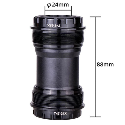 ZTTO T47 24mm Inner Diameter Aluminum Alloy Threaded Bearing Bike Bottom Bracket