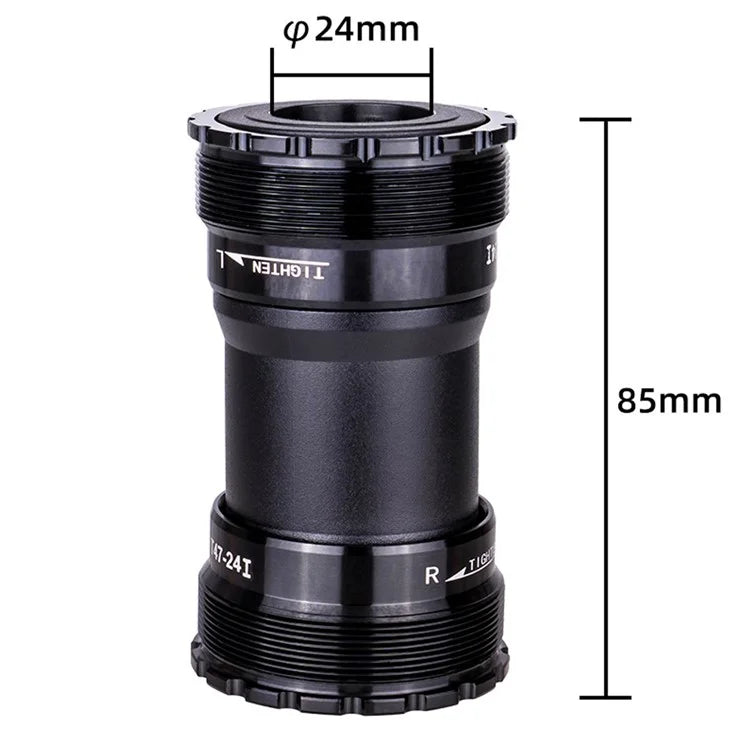 ZTTO T47 24mm Inner Diameter Aluminum Alloy Threaded Bearing Bike Bottom Bracket