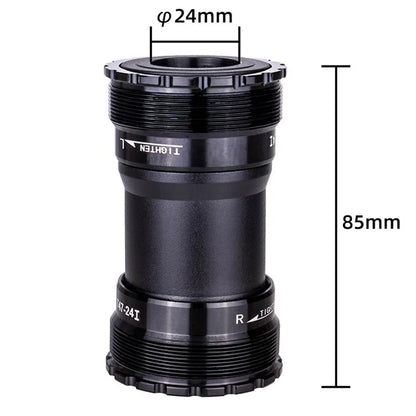 ZTTO T47 24mm Inner Diameter Aluminum Alloy Threaded Bearing Bike Bottom Bracket