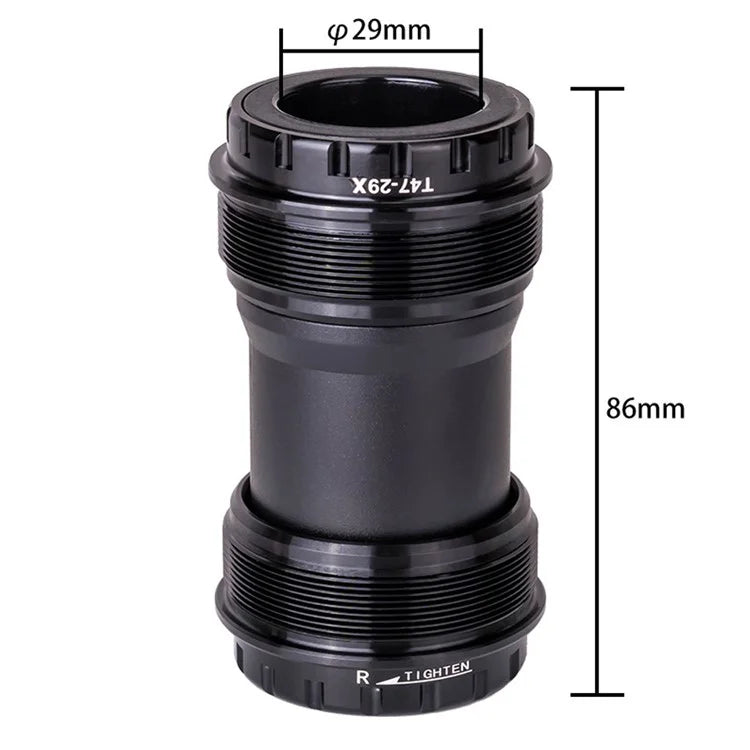 ZTTO T47-29 Road Bike Aluminum Alloy Threaded Bearing Bottom Bracket, Inner Diameter: 29mm