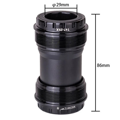 ZTTO T47-29 Road Bike Aluminum Alloy Threaded Bearing Bottom Bracket, Inner Diameter: 29mm