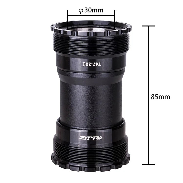 ZTTO T47-30 Aluminum Alloy Road Bike 30mm Inner Diameter Threaded Bearing Bottom Bracket