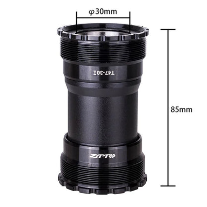 ZTTO T47-30 Aluminum Alloy Road Bike 30mm Inner Diameter Threaded Bearing Bottom Bracket