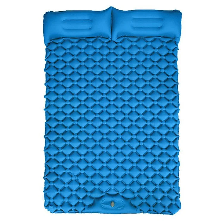 GM-SR01 Double Sleeping Mat 190x122cm Inflatable Camping Mattress Built-in Pump with Pillows