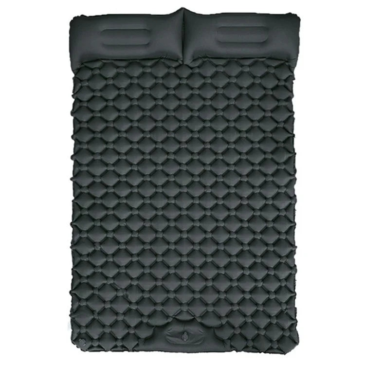 GM-SR01 Double Sleeping Mat 190x122cm Inflatable Camping Mattress Built-in Pump with Pillows