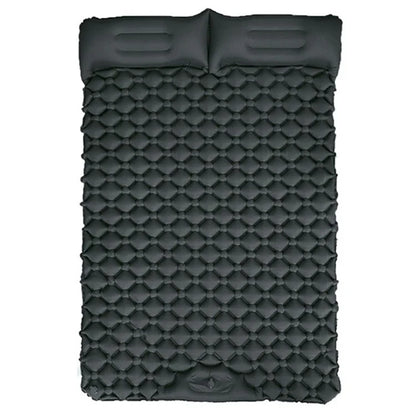 GM-SR01 Double Sleeping Mat 190x122cm Inflatable Camping Mattress Built-in Pump with Pillows
