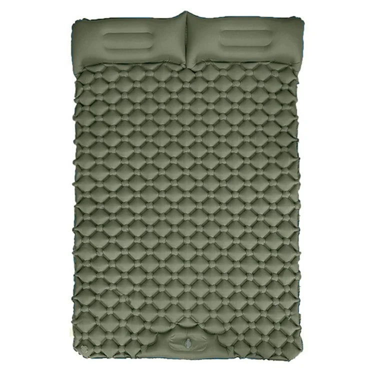 GM-SR01 Double Sleeping Mat 190x122cm Inflatable Camping Mattress Built-in Pump with Pillows