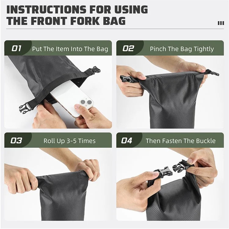 WEST BIKING YP0707375-376 Waterproof Bike Bag Bicycle Front Fork Cycling Pouch