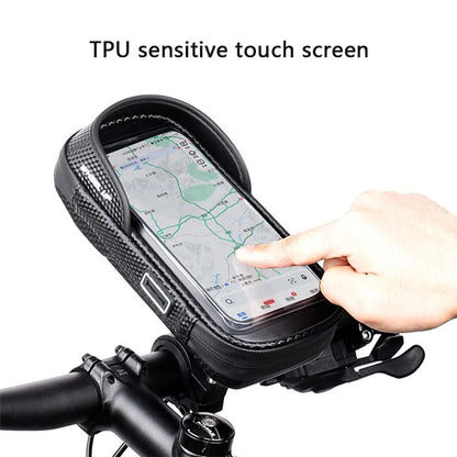 WHEEL UP E37 PU+EVA Bike Tube Bag Touch Screen Function Waterproof Phone Storage Pouch