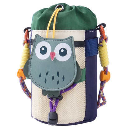 GOE SH007 Cartoon Animal Bike Water Bottle Holder Bag with Shoulder Strap