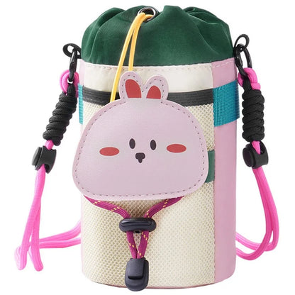 GOE SH007 Cartoon Animal Bike Water Bottle Holder Bag with Shoulder Strap