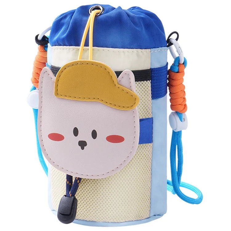 GOE SH007 Cartoon Animal Bike Water Bottle Holder Bag with Shoulder Strap