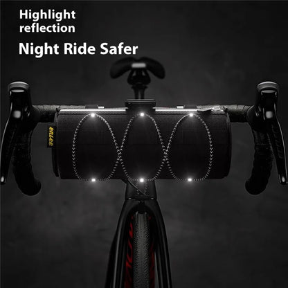 ENLEE Waterproof Bike Handlebar Bag Bicycle Front Tube Bag Crossbody Bag