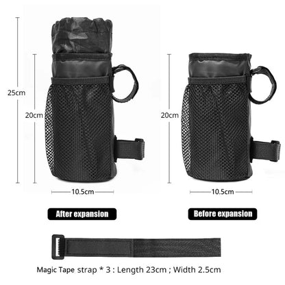 BAG010 20x10.5x10.5cm Water Bottle Storage Bag for Bicycle, Bike Handlebar Bag (Size, L)