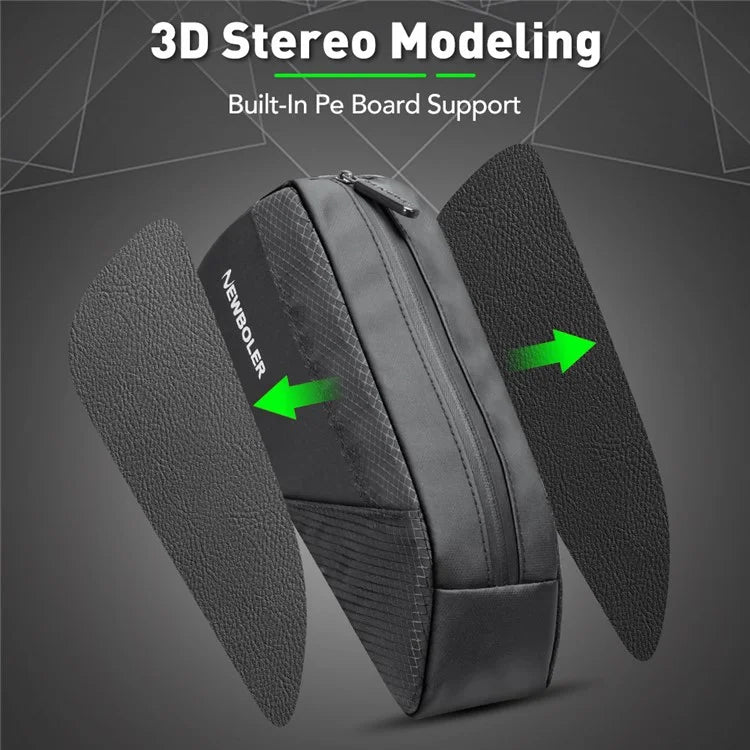 NEWBOLER BIKD-BAG215 1.2L Bike Tube Bag Waterproof Phone Storage Pouch for Bicycle, 22x9x6cm