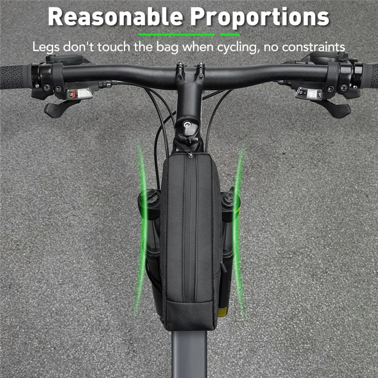 NEWBOLER BIKD-BAG215 1.2L Bike Tube Bag Waterproof Phone Storage Pouch for Bicycle, 22x9x6cm