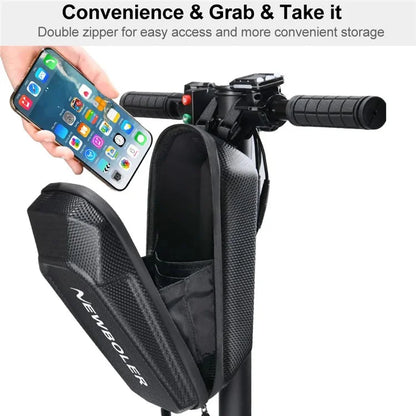 NEWBOLER BAG239 11x8x25cm Waterproof EVA+PU Bike Storage Pouch Commuting E-Scooter Tube Bag