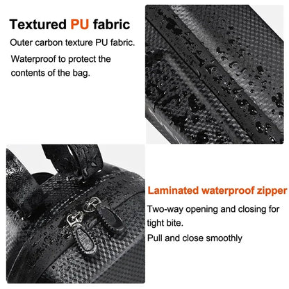 NEWBOLER BAG239 11x8x25cm Waterproof EVA+PU Bike Storage Pouch Commuting E-Scooter Tube Bag