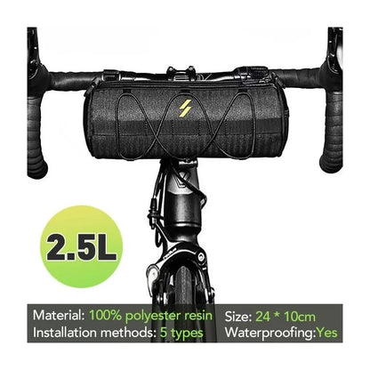 BAG601 Cylinder Shape Bike Bag Bicycle Handlebar Front Tube Bag Cycling Pouch