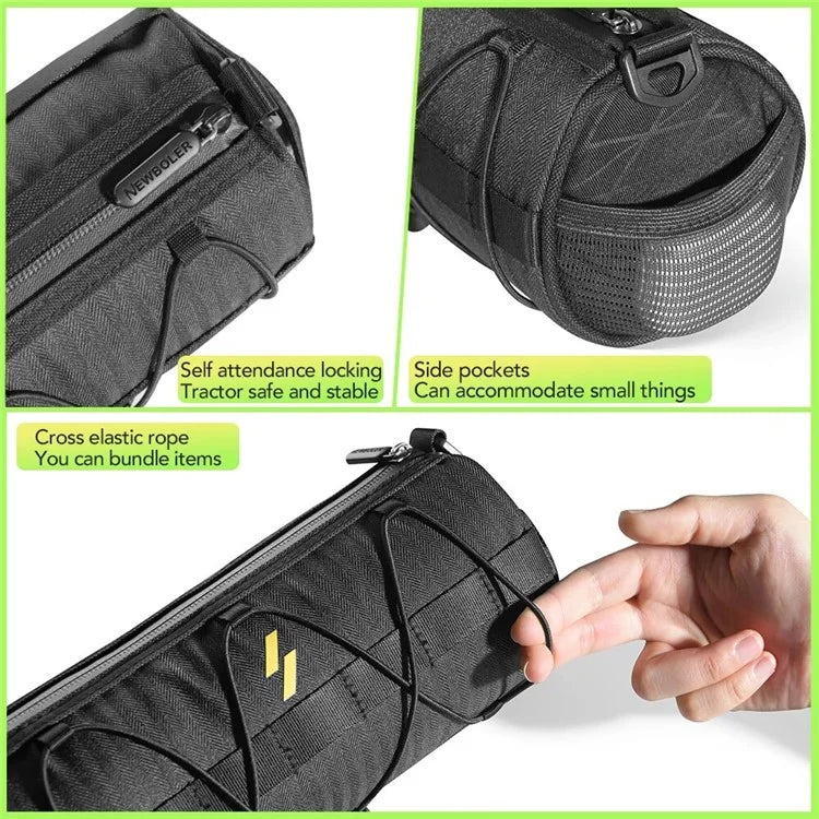 BAG601 Cylinder Shape Bike Bag Bicycle Handlebar Front Tube Bag Cycling Pouch