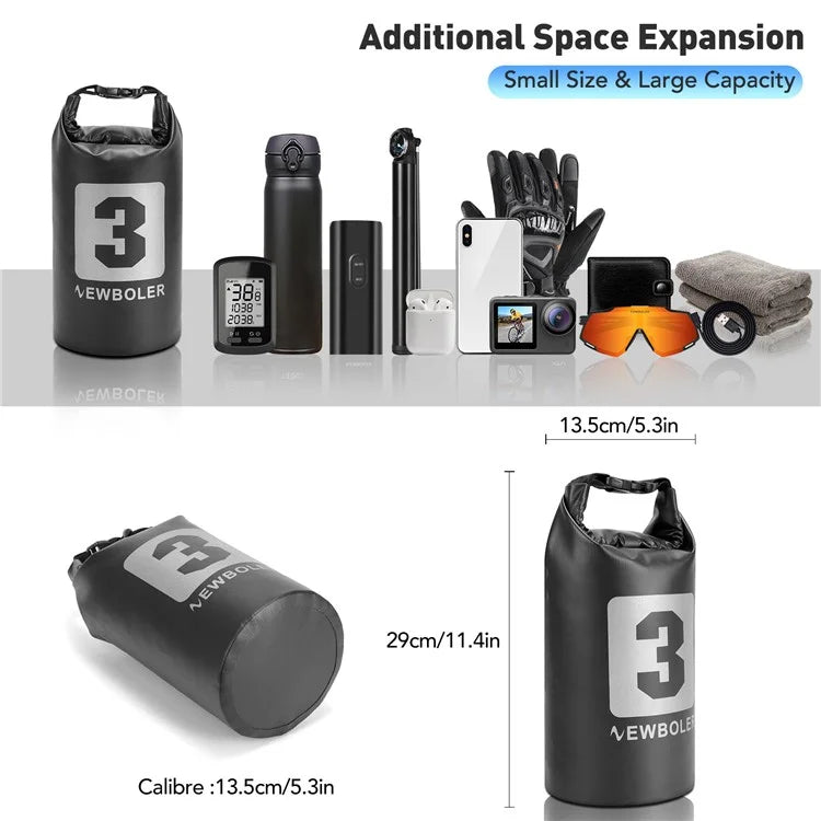 NEWBOLER 1 Bike Front Fork Pannier Bag (3L) + 1 Front Fork Rack + 2 Adjustable Straps + 4 Fixing Straps