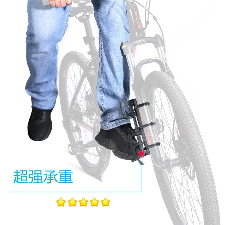 NEWBOLER 2 Bike Front Fork Pannier Bags (7L) + 2 Front Fork Racks + 4 Adjustable Straps + 8 Fixing Straps