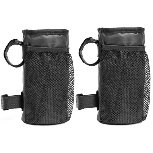 BAG010 2PCS 20x10.5x10.5cm Bicycle Water Bottle Storage Bags Bike Handlebar Bags (Size, L)
