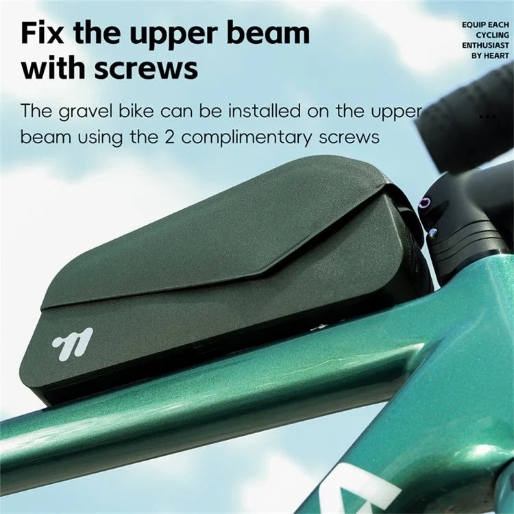 WEST BIKING YP0707385 Bicycle Top Tube Bag Magnetic Flip Cover Design Bike Front Beam Storage Bag