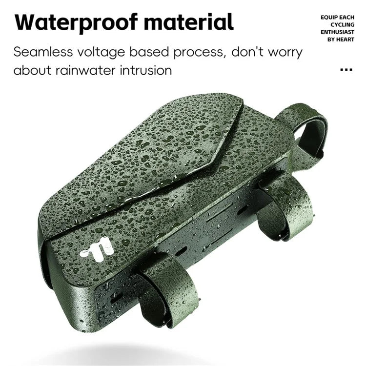 WEST BIKING YP0707385 Bicycle Top Tube Bag Magnetic Flip Cover Design Bike Front Beam Storage Bag