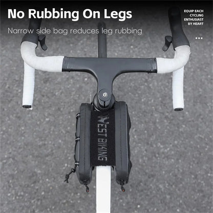 WEST BIKING YP0707386 Bicycle Top Tube Bag Suspended Installation Bike Front Beam Storage Bag