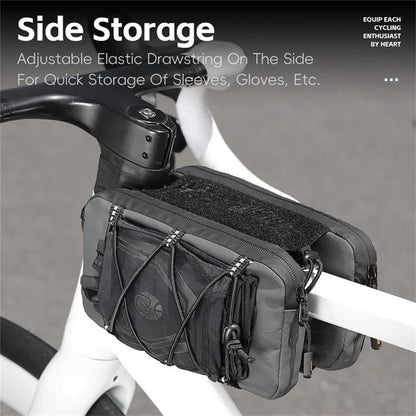WEST BIKING YP0707386 Bicycle Top Tube Bag Suspended Installation Bike Front Beam Storage Bag