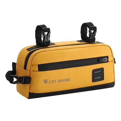 WEST BIKING YP0707332 Bicycle Handlebar Hanging Bag Oxford Cloth Bike Front Storage Bag