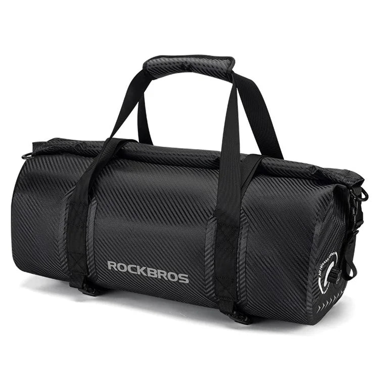 ROCKBROS AS-118 30L Waterproof PVC Bicycle Pannier Rear Pack Motorcycle Storage Bag