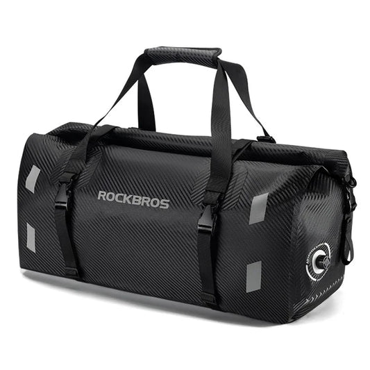 ROCKBROS 3014007 AS-118 50L Motorcycle Rear Rack Bag Bike Cycling Tail Pannier Waterproof PVC Bag