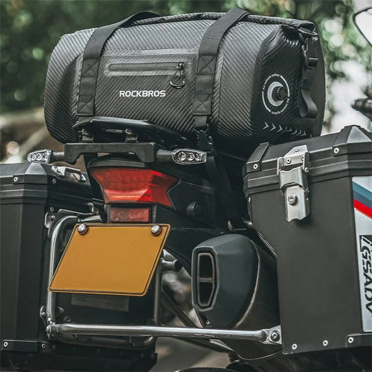 ROCKBROS 3014007 AS-118 50L Motorcycle Rear Rack Bag Bike Cycling Tail Pannier Waterproof PVC Bag