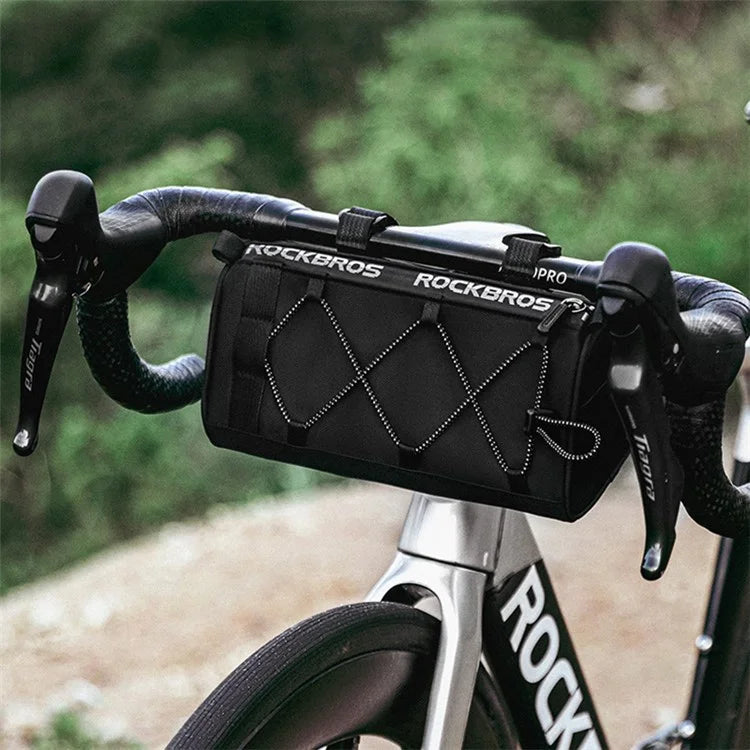 ROCKBROS B114 Bike Handlebar Bag Front Storage Bag with Shoulder Strap for Road Mountain Bike Cycling