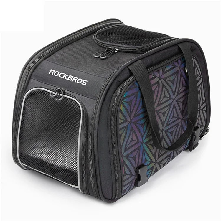 ROCKBROS H30 Bicycle Rear Seat Pet Bag Outdoor Portable Dog Cat Bike Carrier