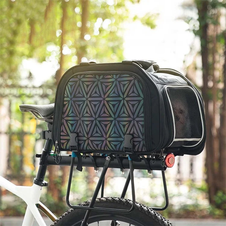 ROCKBROS H30 Bicycle Rear Seat Pet Bag Outdoor Portable Dog Cat Bike Carrier