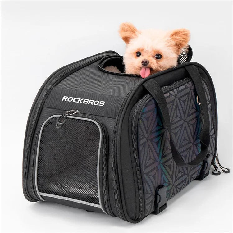 ROCKBROS H30 Bicycle Rear Seat Pet Bag Outdoor Portable Dog Cat Bike Carrier